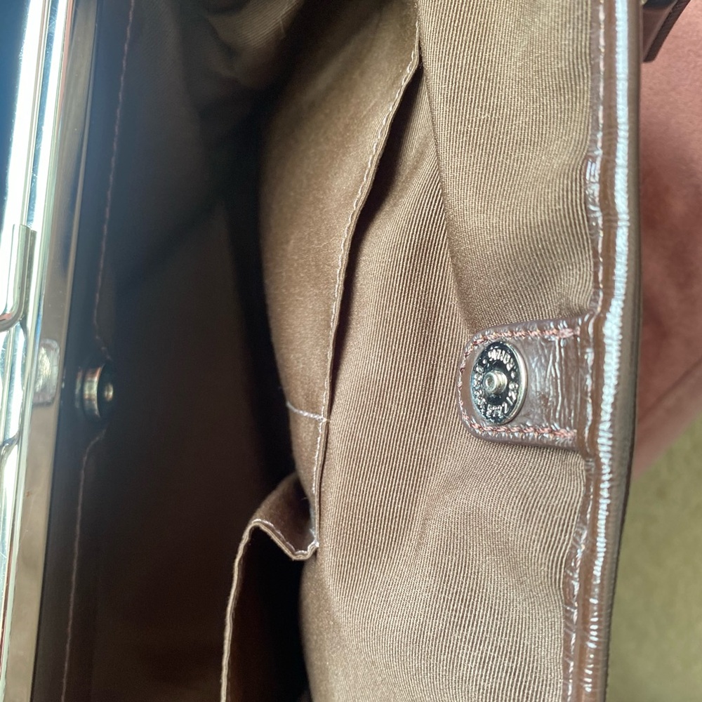 Vintage Coach Tan and Brown Signature Shoulder Bag - Picture 6 of 8
